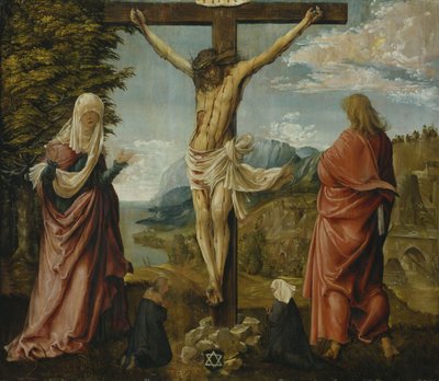 Christ on the Cross with Mary and John by Albrecht Altdorfer